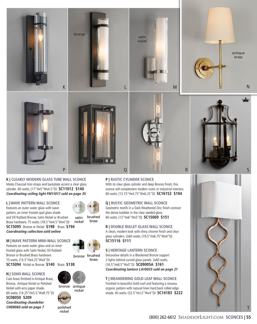 clearly modern glass tube wall sconce