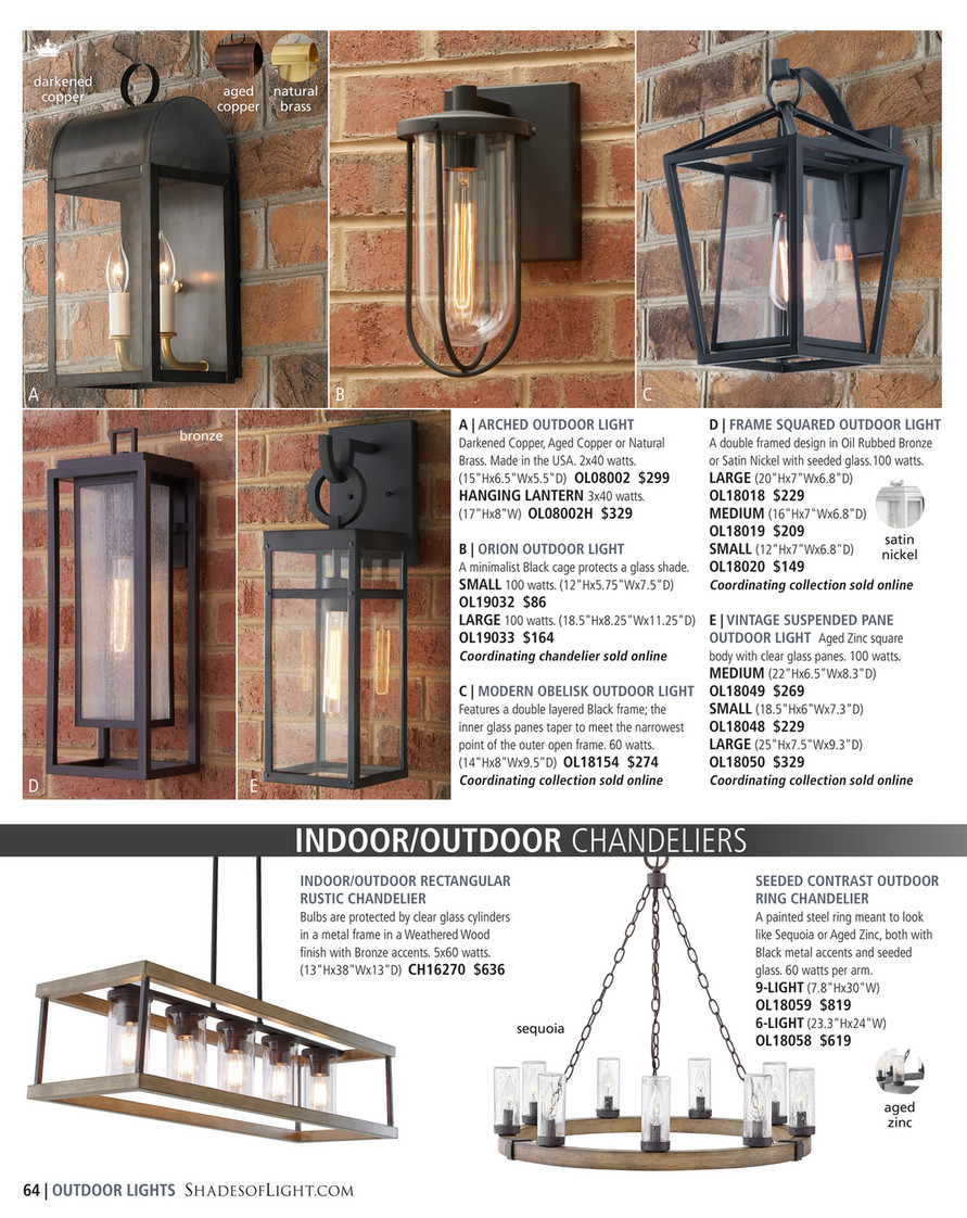 Double framed deals outdoor lantern