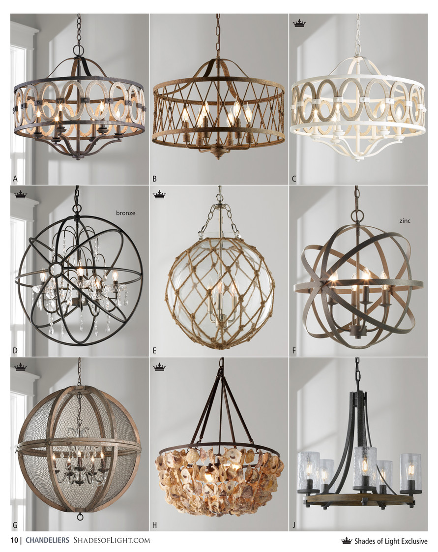 Shades Of Light Exotic Elegance 2020 Oyster Shell Basket Chandelier