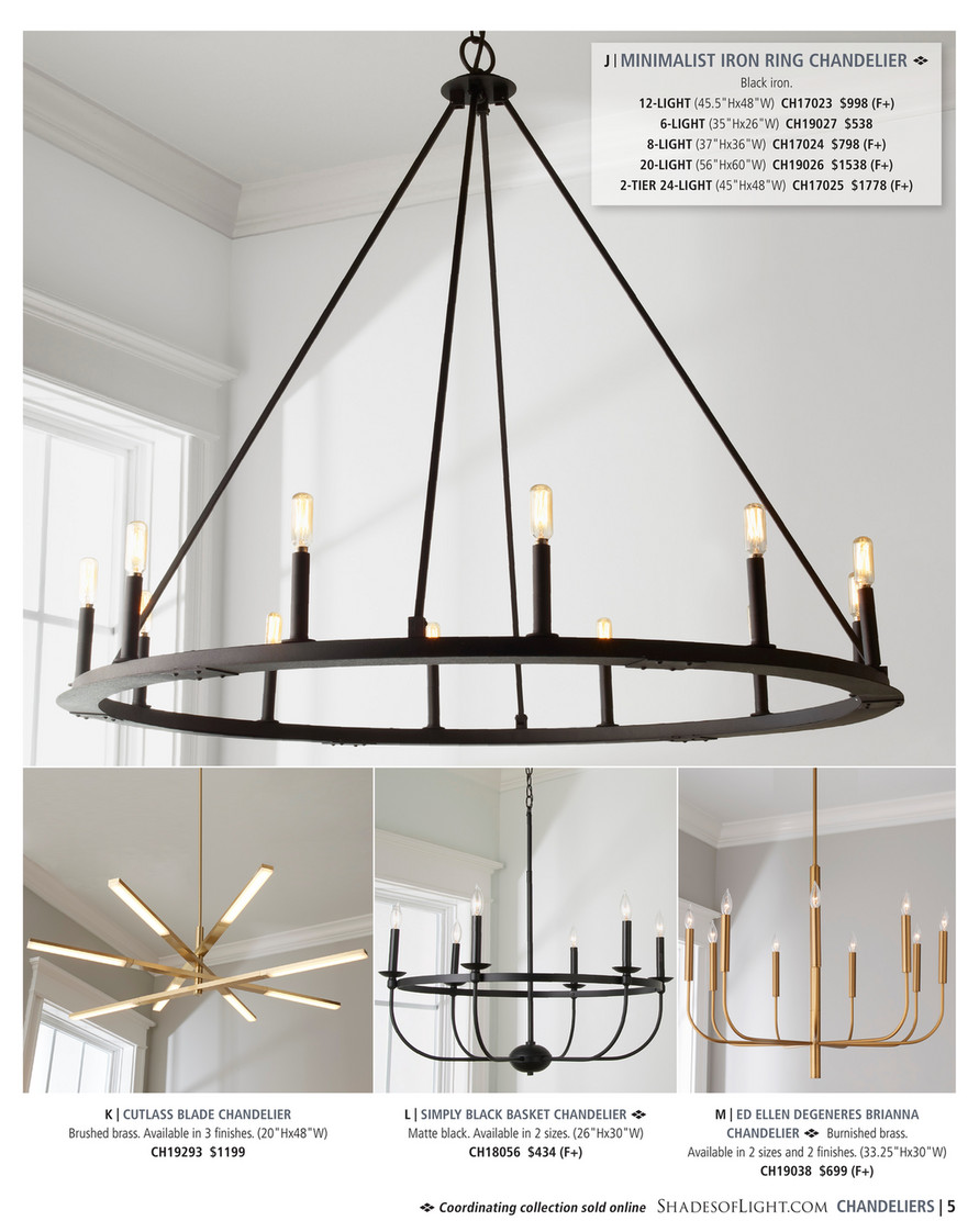 Simply black outlet basket chandelier