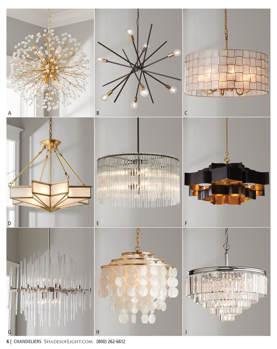 Shades of shop light chandelier