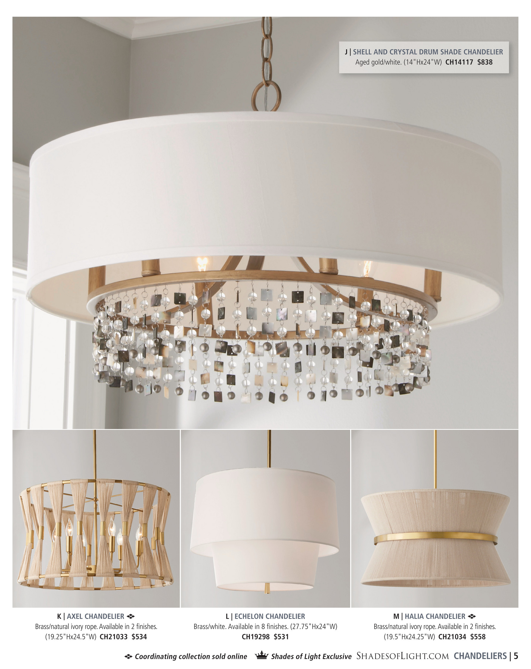 Shades of Light - Eclectic Luxury 2022 - Shell and Crystal Drum 