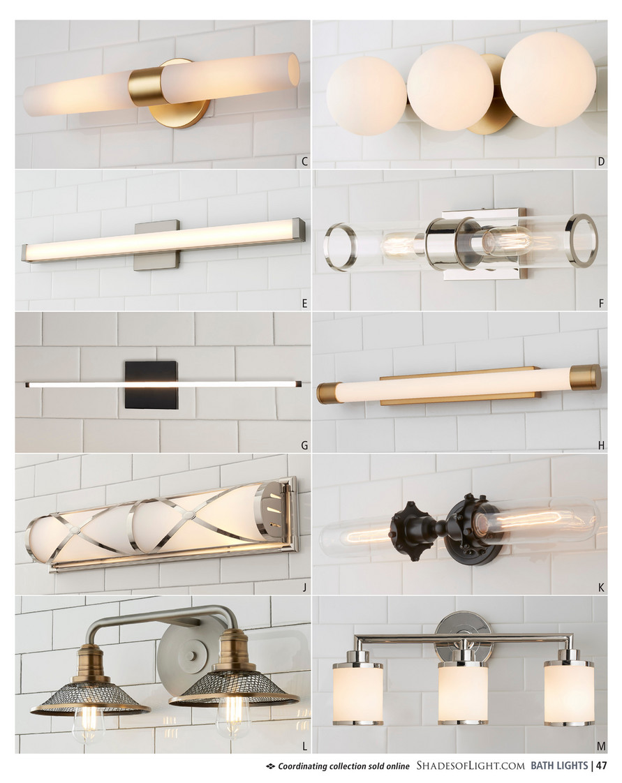 Tubular deals vanity light