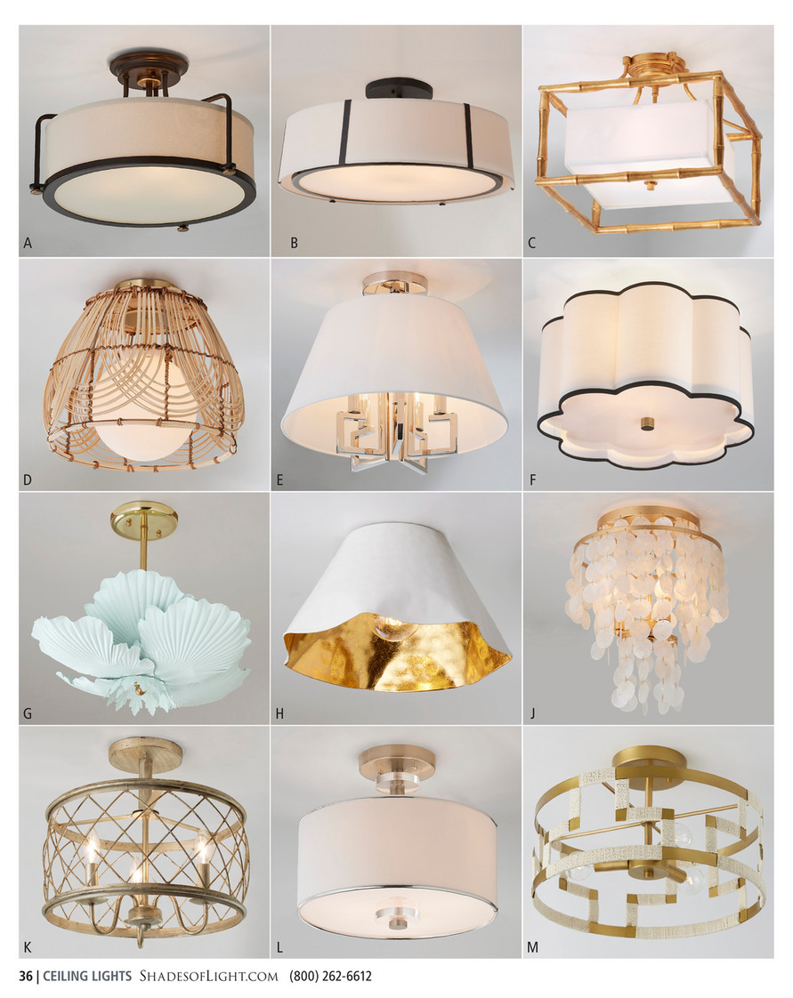 Drum shades deals for ceiling lights