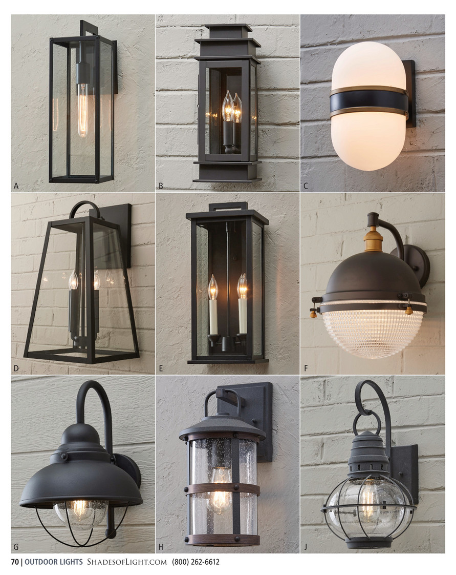 Outdoor light online shades