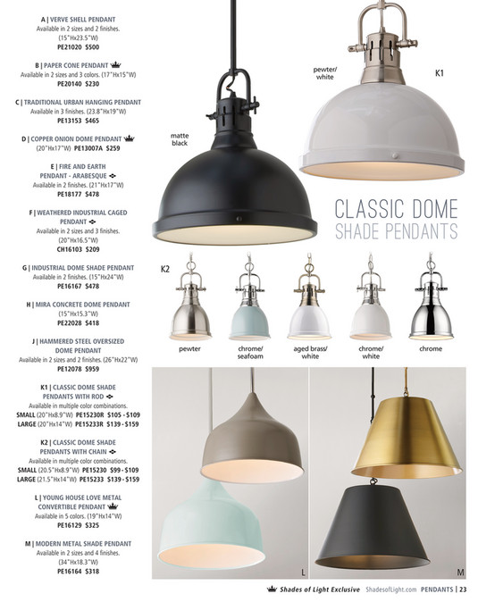 Shades of Light Chris Loves Julia Lighting Collection Page 2223