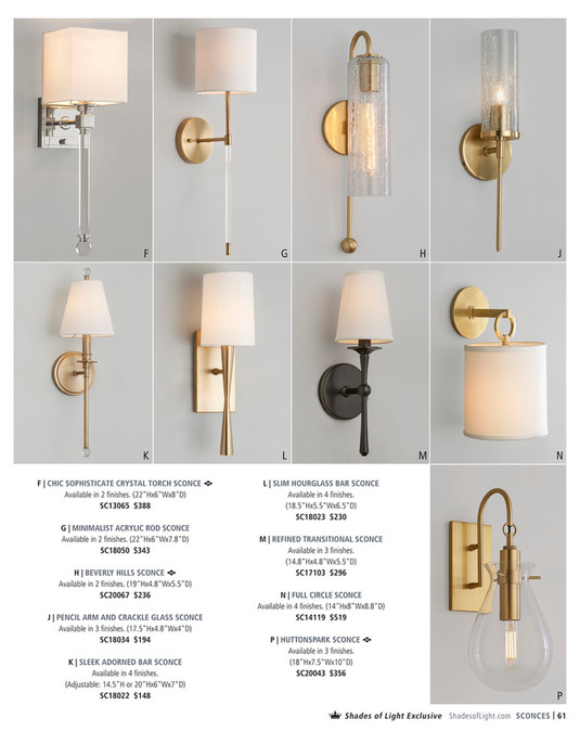Shades of Light Chris Loves Julia Lighting Collection Page 6061