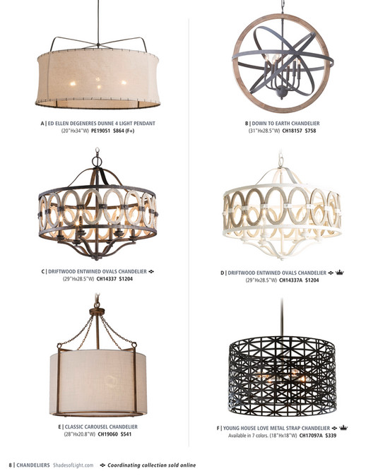 Shades of Light Chris Loves Julia Lighting Collection Page 89