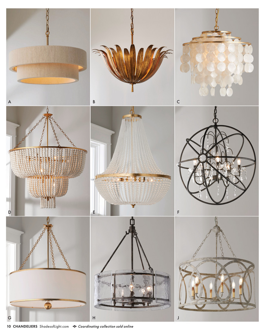 High quality Capiz chandelier