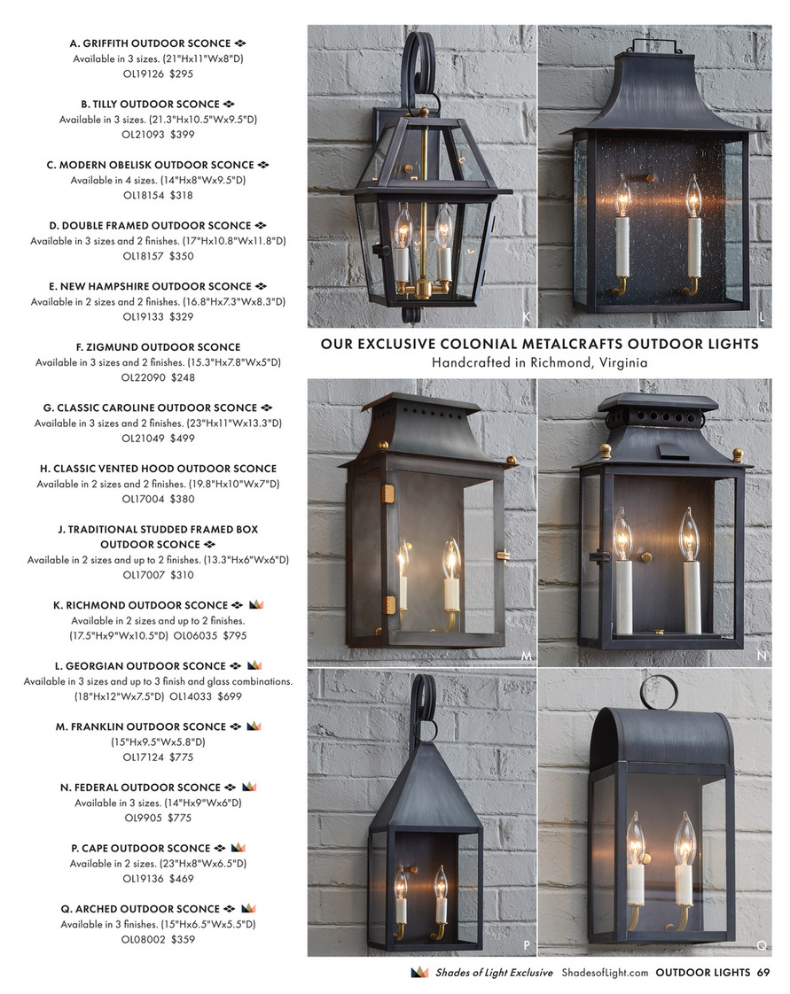 Shades of Light - Yellowstone Retreat 2024 - Tilly Outdoor Sconce