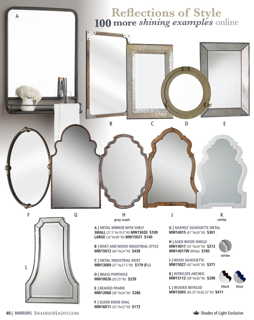 Small (Under 16-in H) Mirrors at