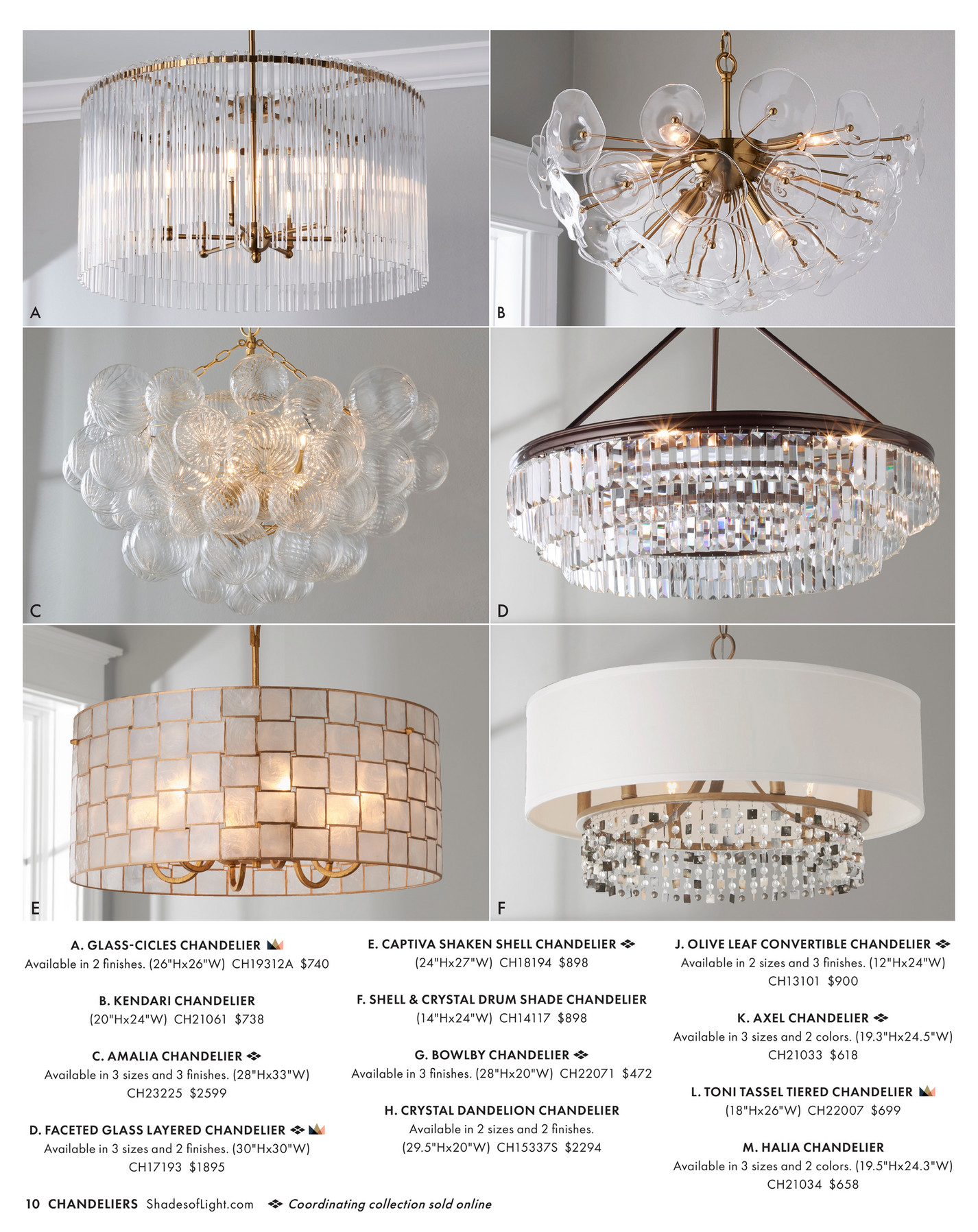 Chandelier Novelbright 新品未開封 Branson Medium Two-Tiered Ring Torch Chandelier - RL5752