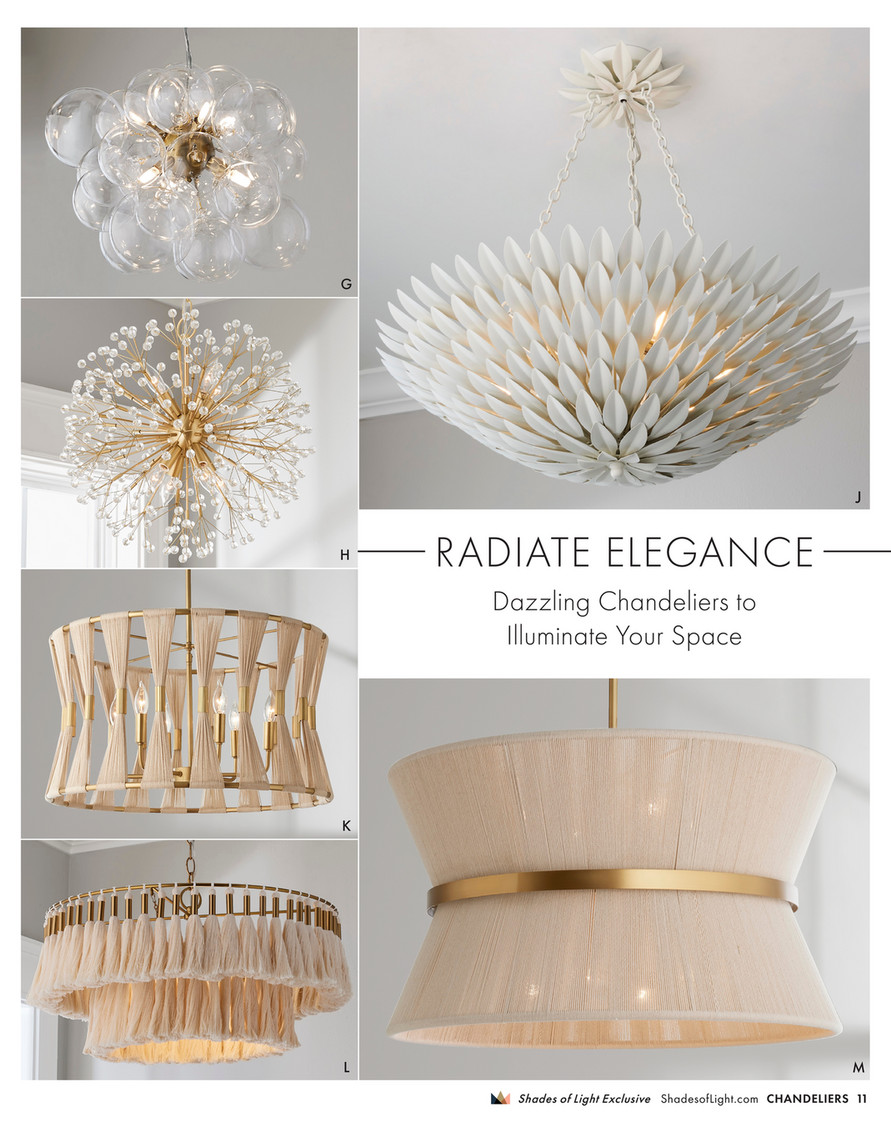Shades of Light - Modern Fusion 2024 - Sabrina Shaded Chandelier