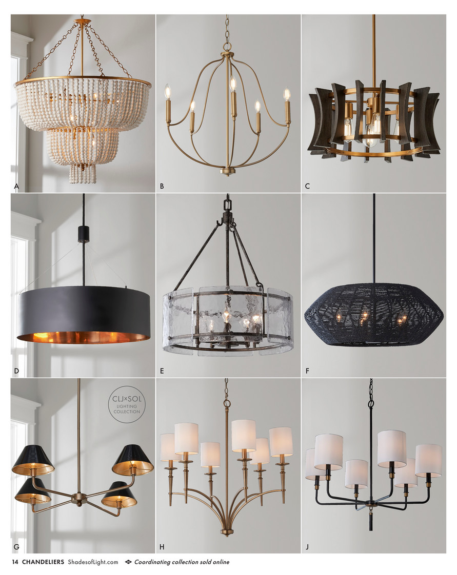 Shades of Light - Modern Serenity 2024 - Beaded Kona Tiered Chandelier
