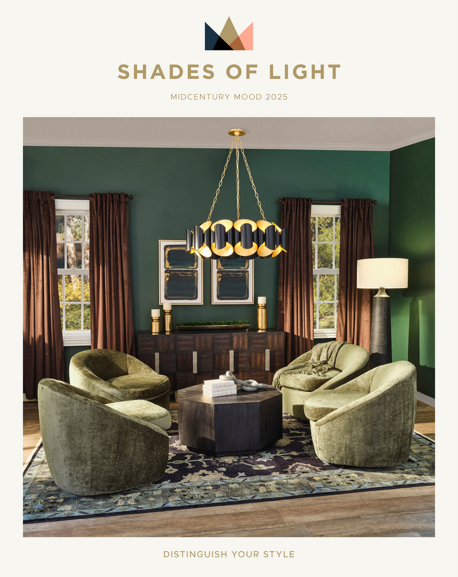 Shades of Light - Midcentury Mood 2025 - Oxbow Chandelier