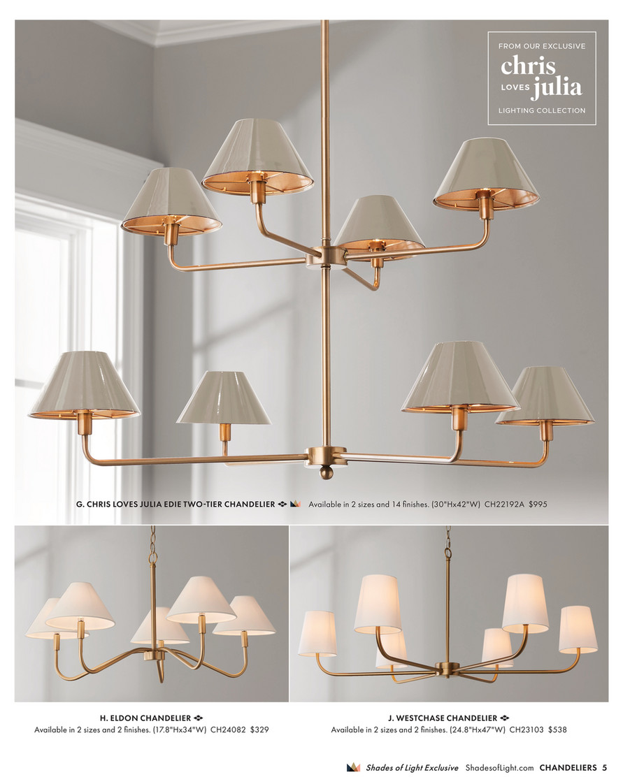 Shades of Light - Midcentury Mood 2025 - Oxbow Chandelier