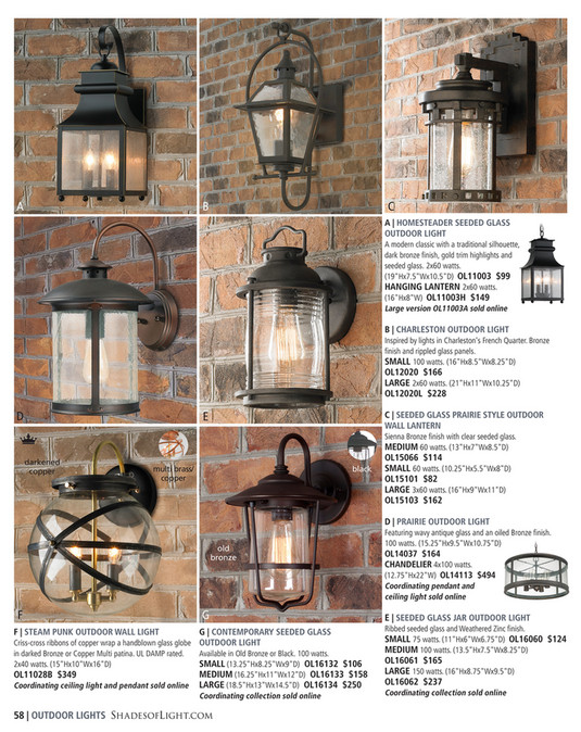 farmhouse style outside lights