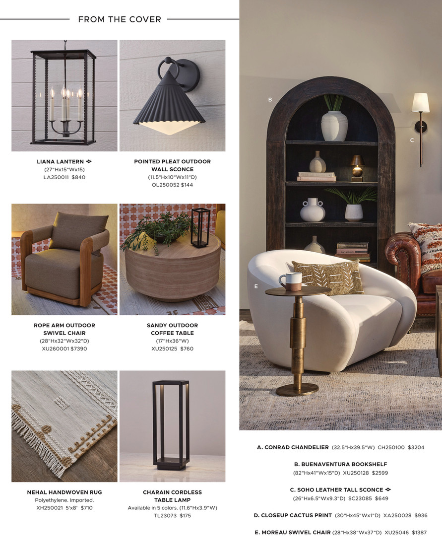 Shades of Light - Hacienda Splendor 2026 - Rope Arm Outdoor Swivel