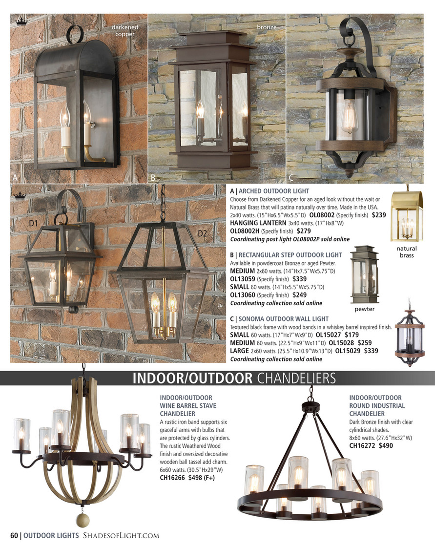 Rustic deals outdoor lights