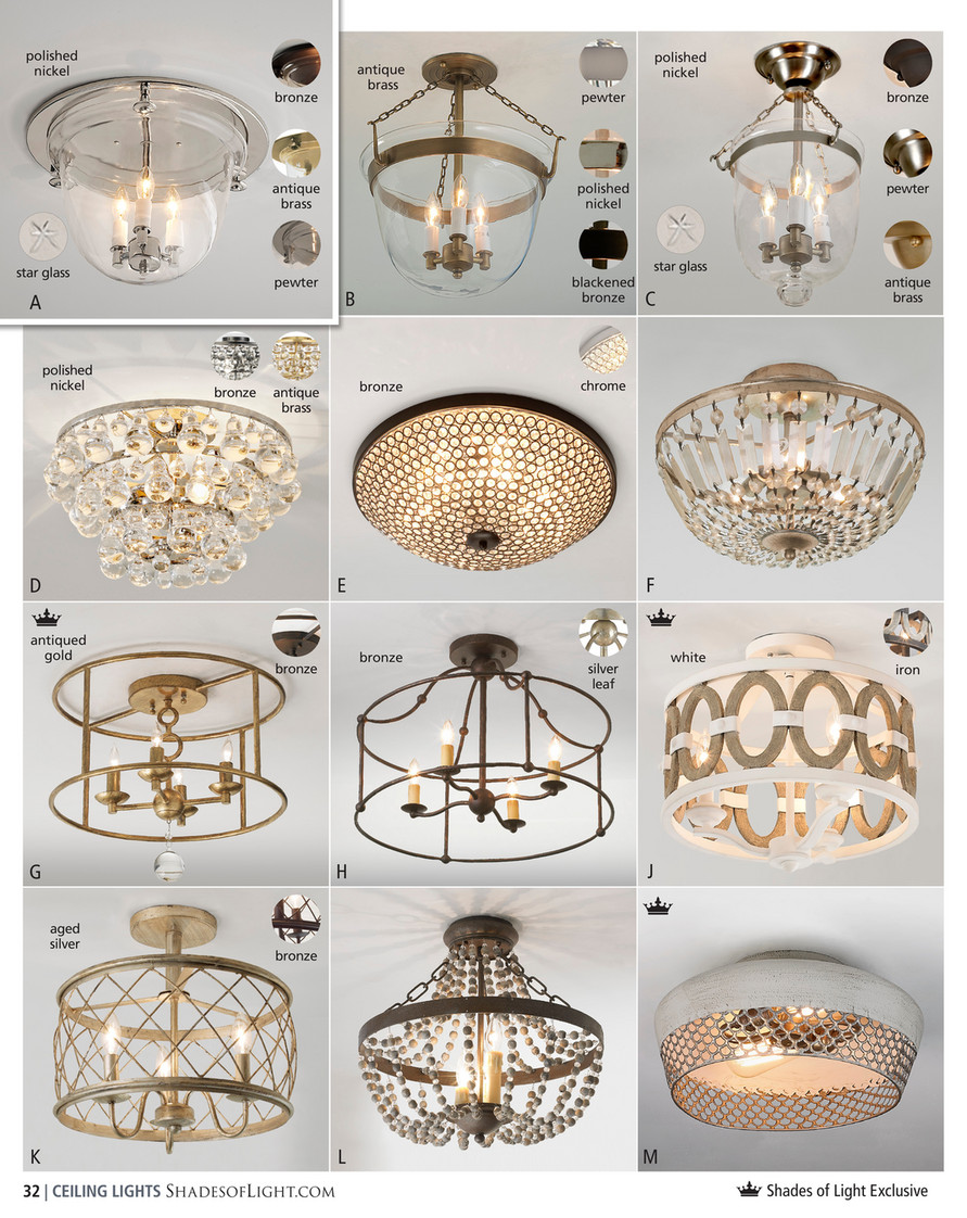 Pewter flush deals mount ceiling light