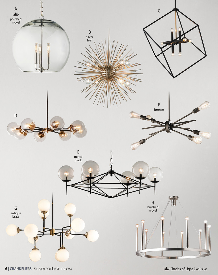 Urban globe store radial chandelier