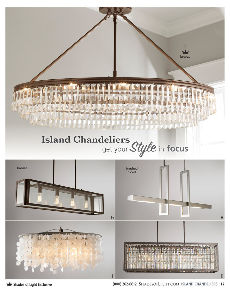 glass layered chandelier