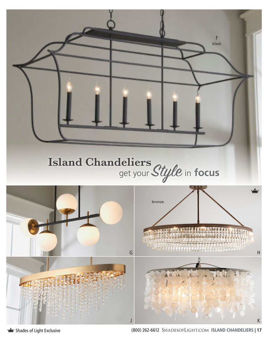 shades of light island chandelier