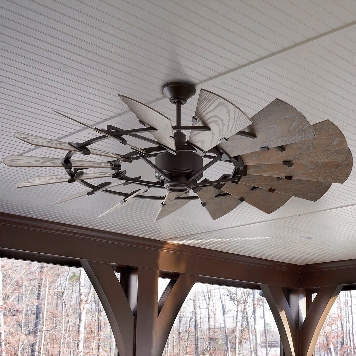 Outdoor Rustic Windmill Ceiling Fan